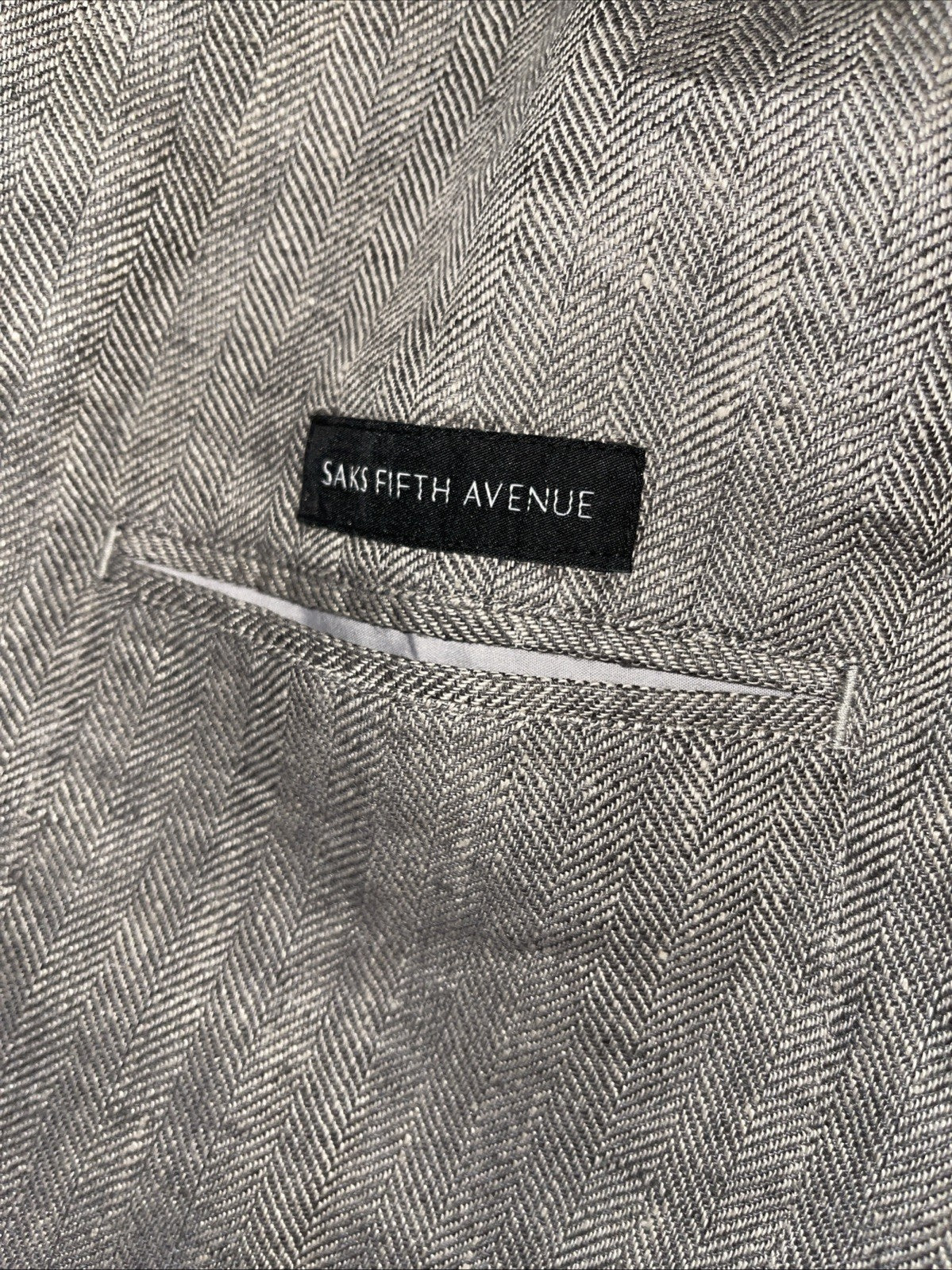 Saks Fifth Avenue Linen Blazer XL NWT Unstructured