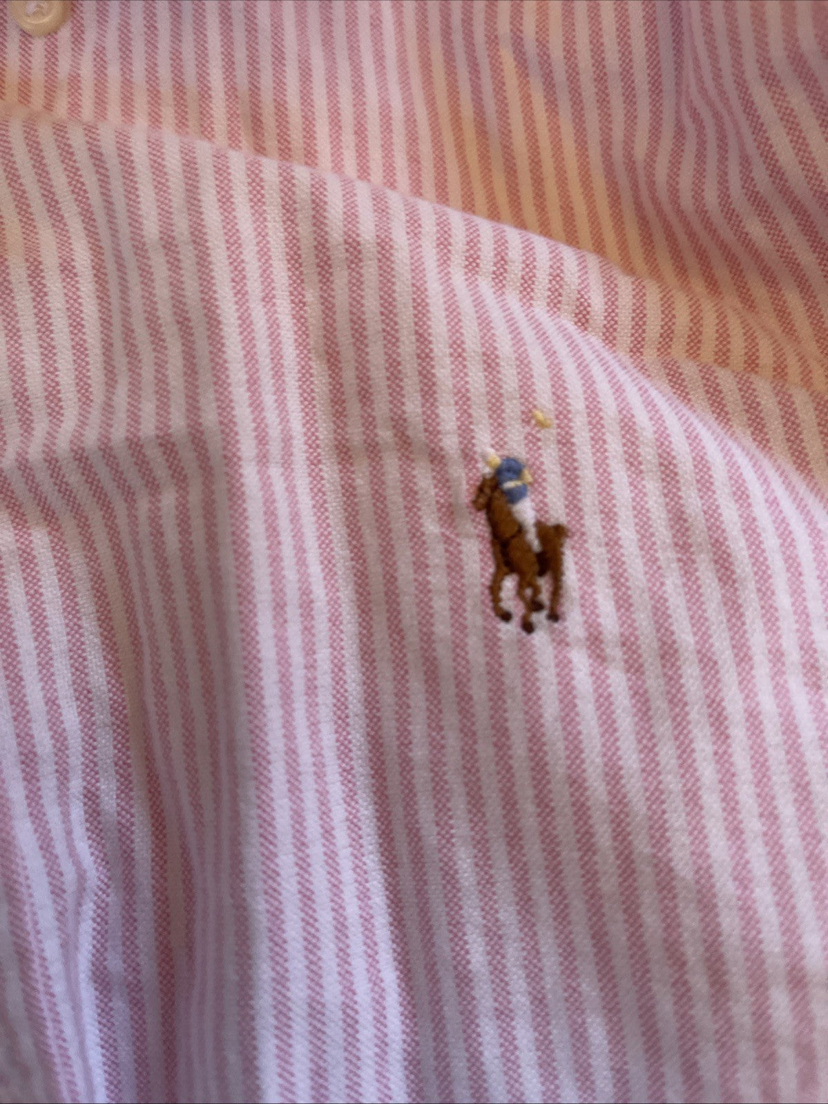 Ralph Lauren Button Down Medium Flesh Pony
