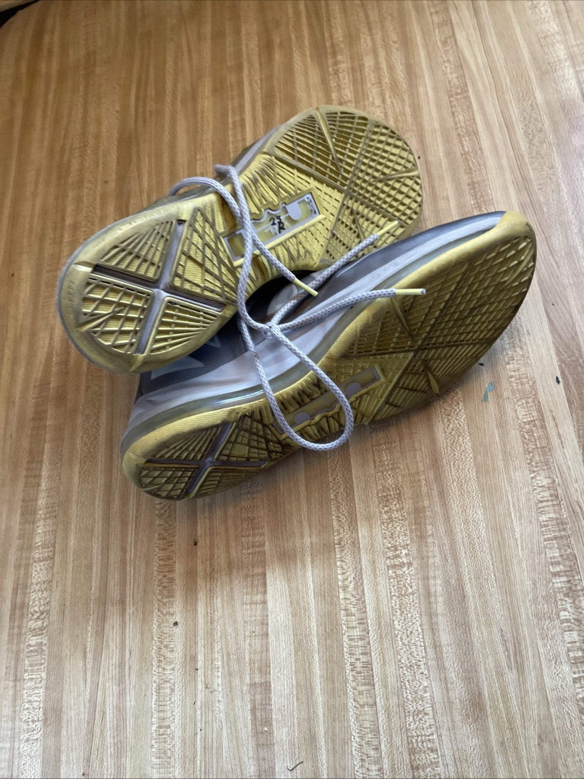 Size 15 - Nike LeBron 10 Yellow Diamond