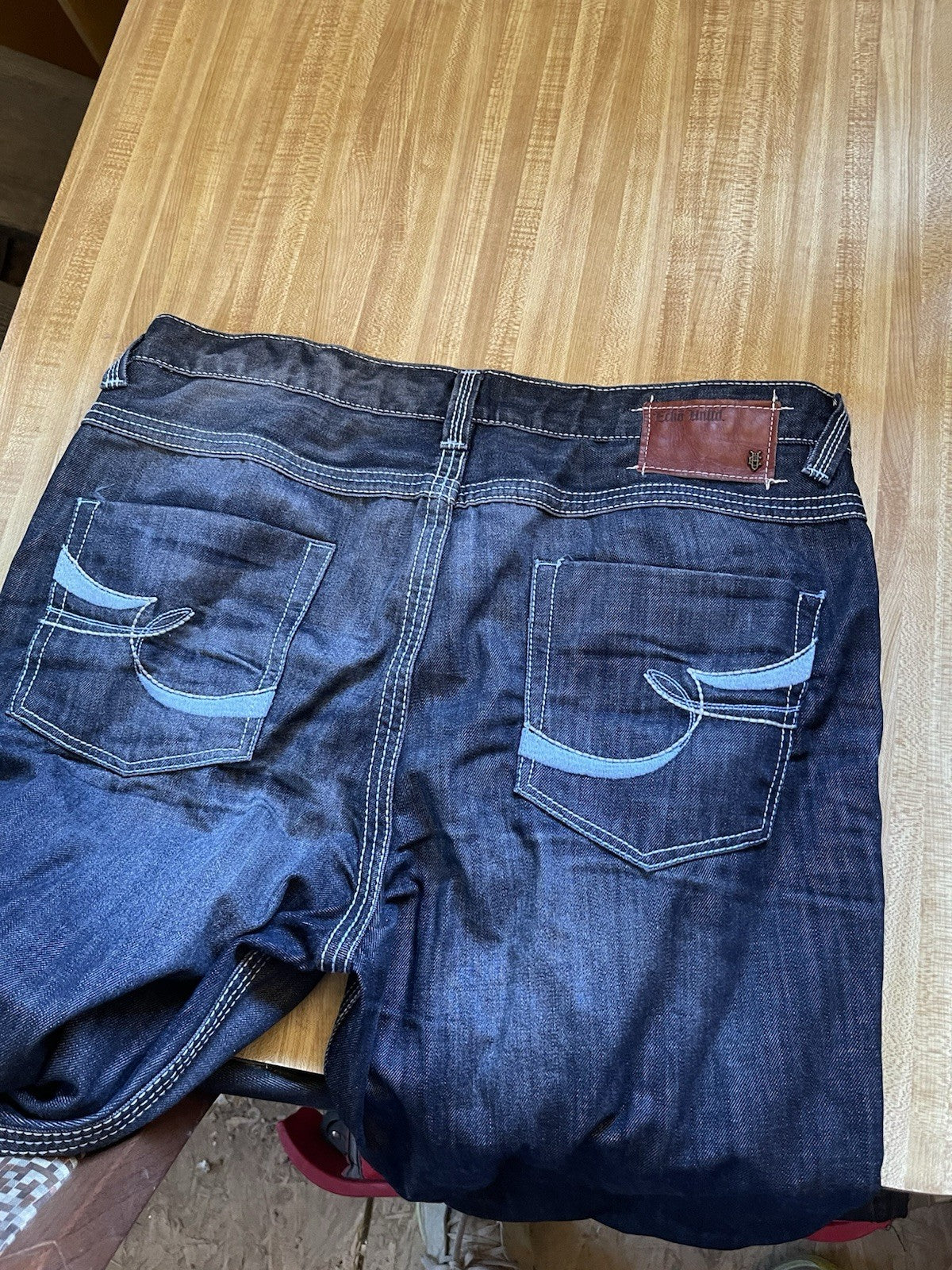 Ecko Wide Leg Baggy Jeans 38/32 Y2K Hiphop Streetwear 