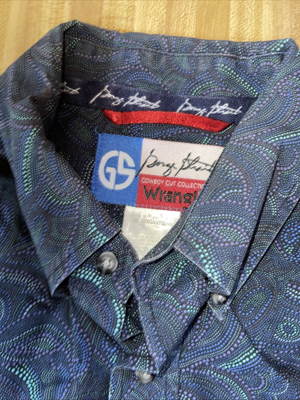wrangler george strait collection shirt 2XLT 