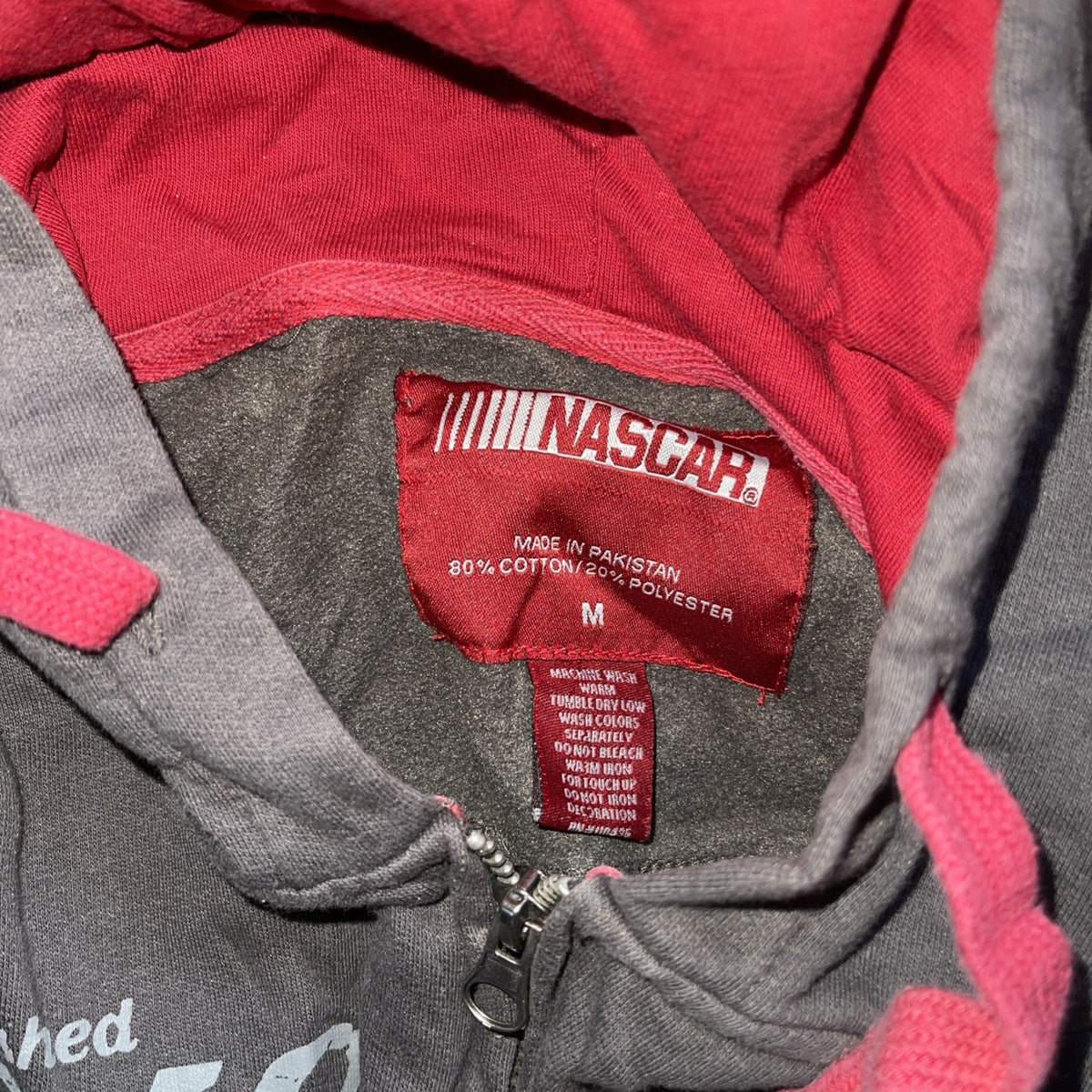 NASCAR Full Zip Hoodie Medium 