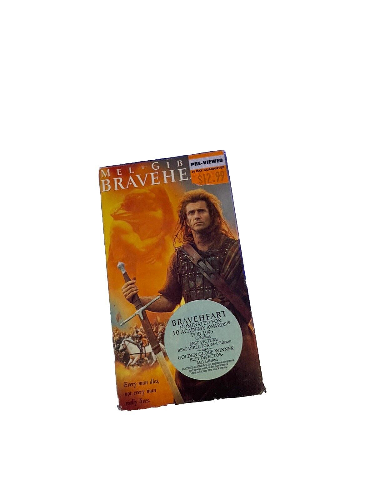 Braveheart VHS 2 Tape Set