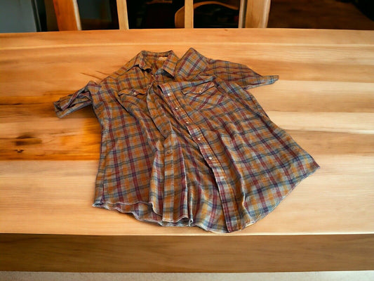 Saddlebrook Western Pearl Snap Large 