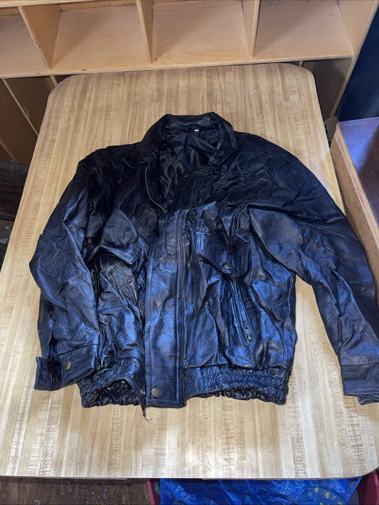 US Air Force Leather Bomber Jacket Medium 