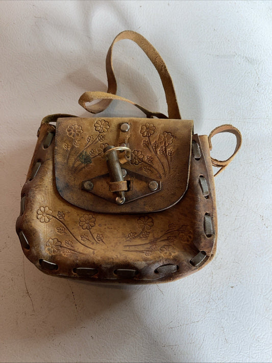 Vintage Handmade Leather Purse 