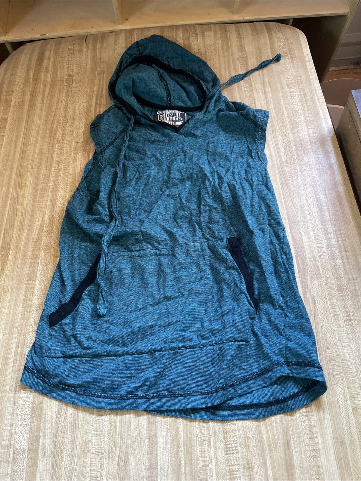 Civil Sektor Sleeveless Hoodie Medium 