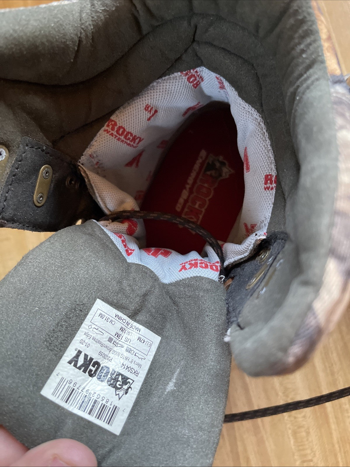 Rocky Energy Bed Boots Size 13