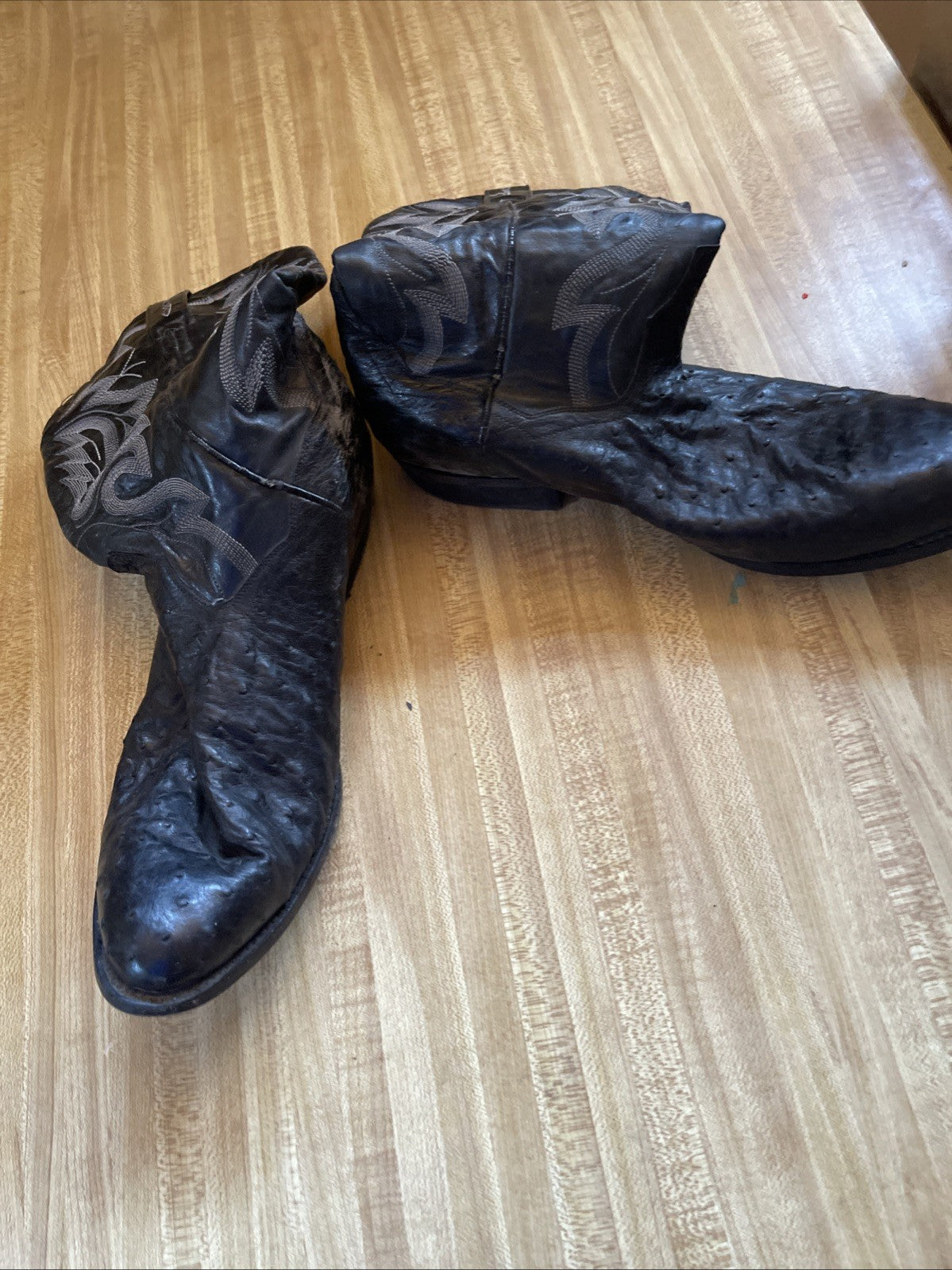 dan post full quill ostrich boots 9.5 D