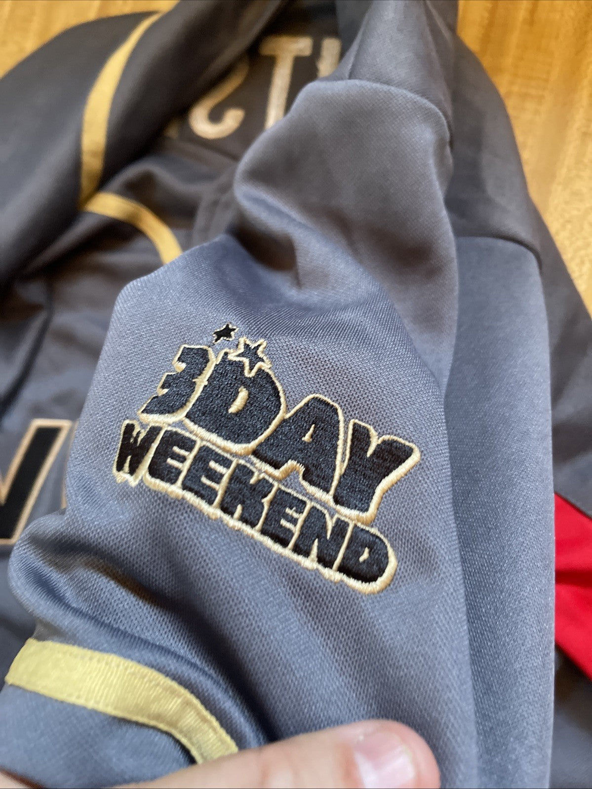 3 Day Weekend Baseball Style Jersey Large 