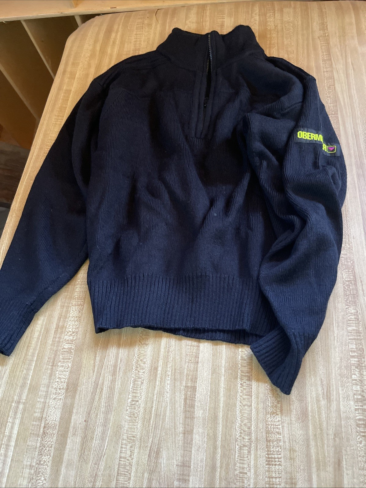 Obermeyer Quarter Zip Heavy Sweater Medium 