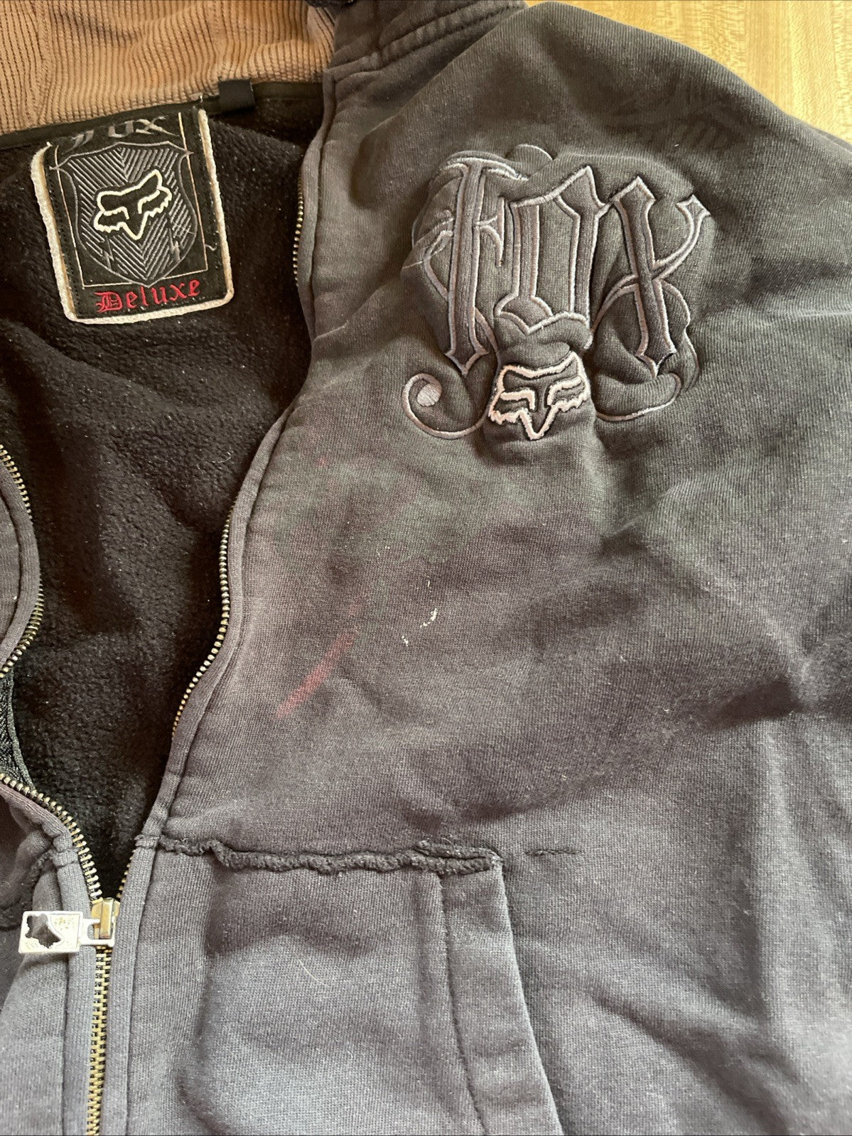 Fox Racing Full Zip Hoodie Large 