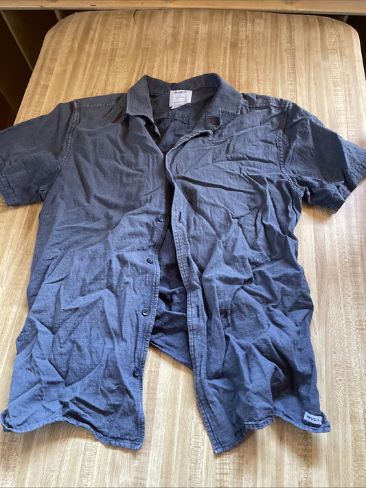 RVCA Linen Blend Shirt Large 
