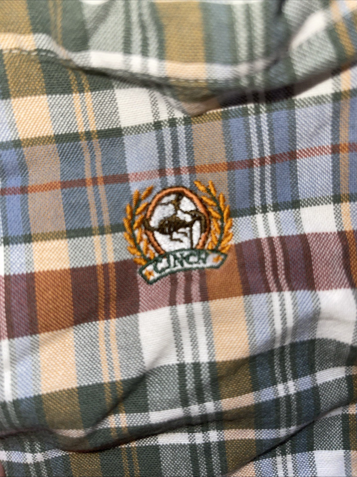cinch button down shirt medium