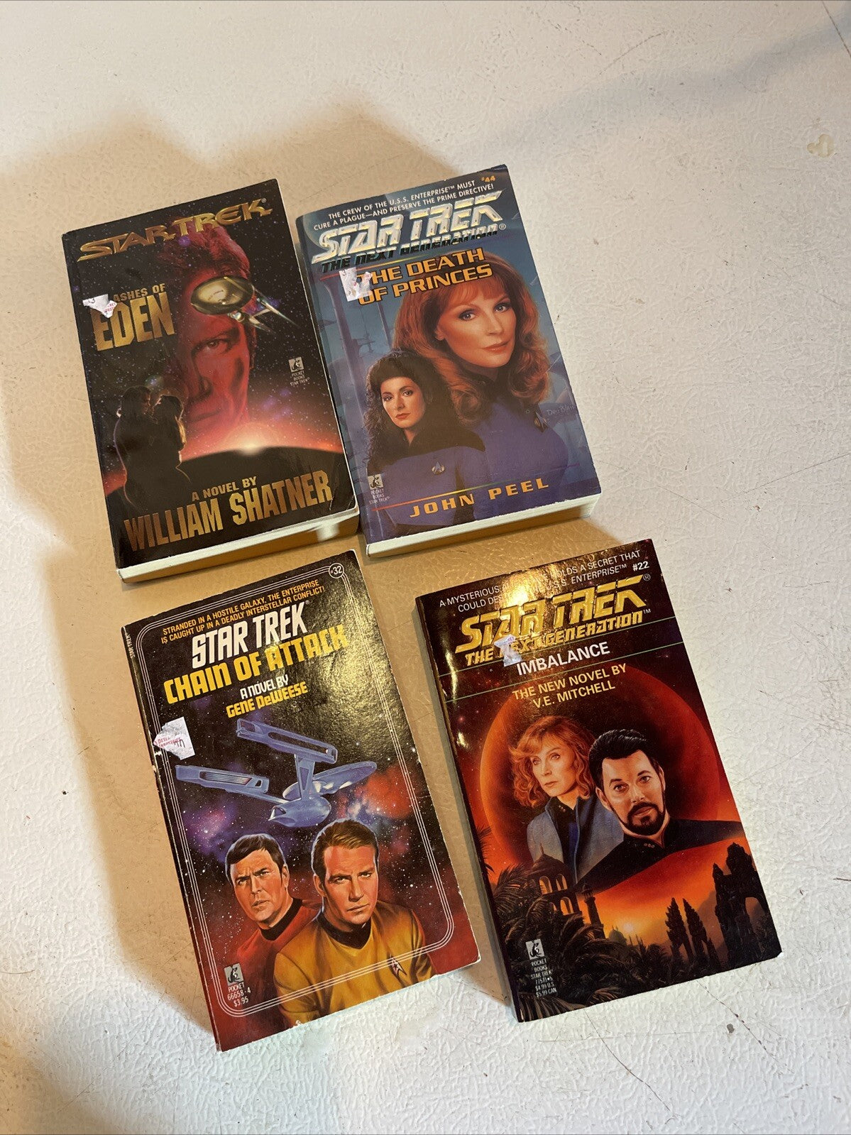 Massive Star Trek Book Lot