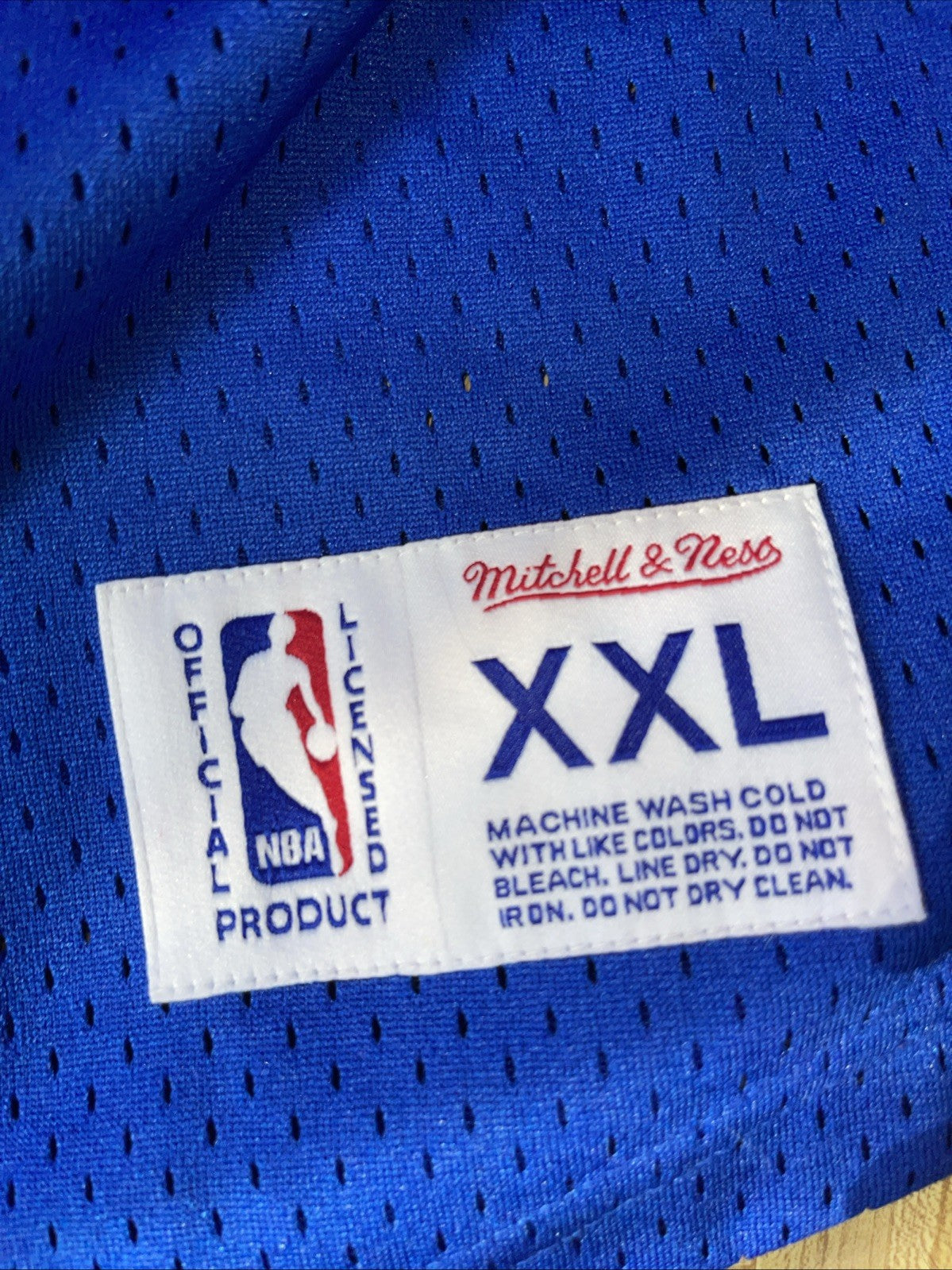 Mitchell & Ness Golden State Warriors Baseball Style Jersey XXL