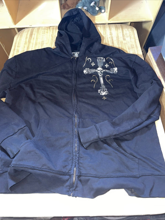 Affliction Hoodie 3XL  Full Zip