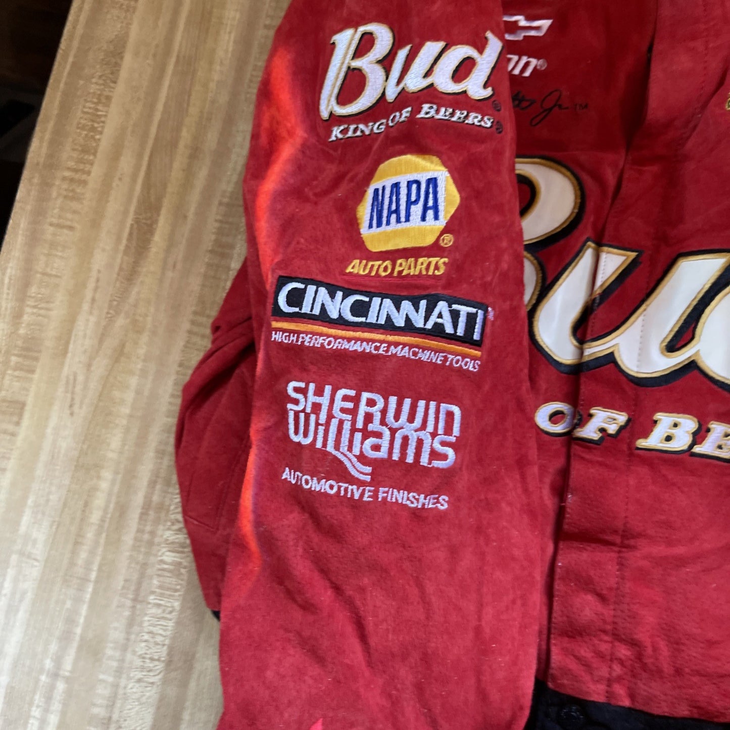 Chase Authentics JH Design Budweiser King Of Beers Jacket Medium 