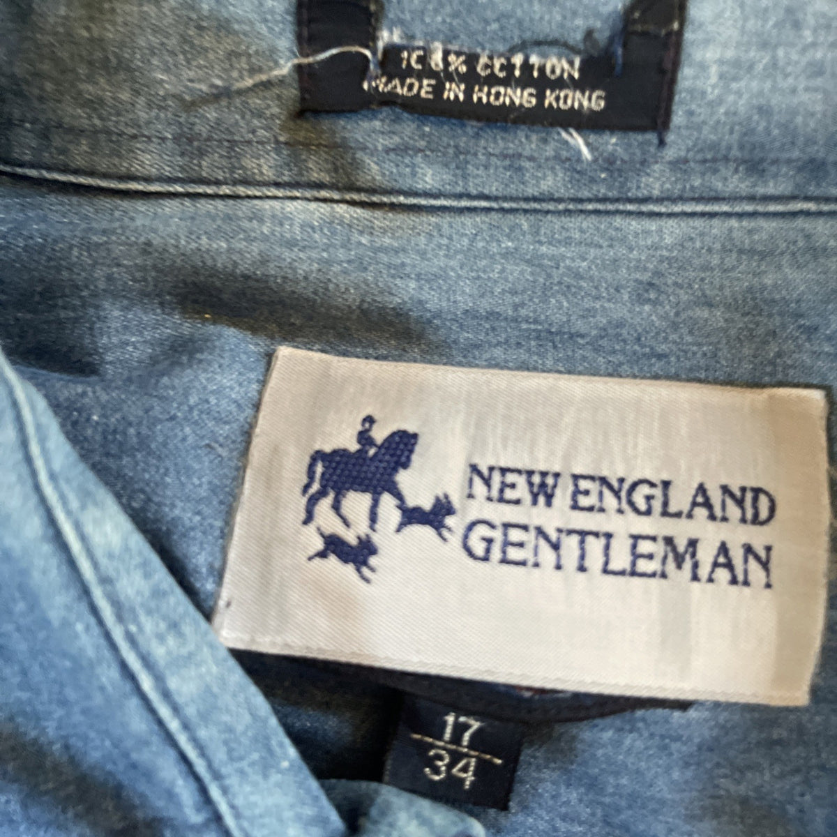 New England Gentleman Denim Button Up 17
