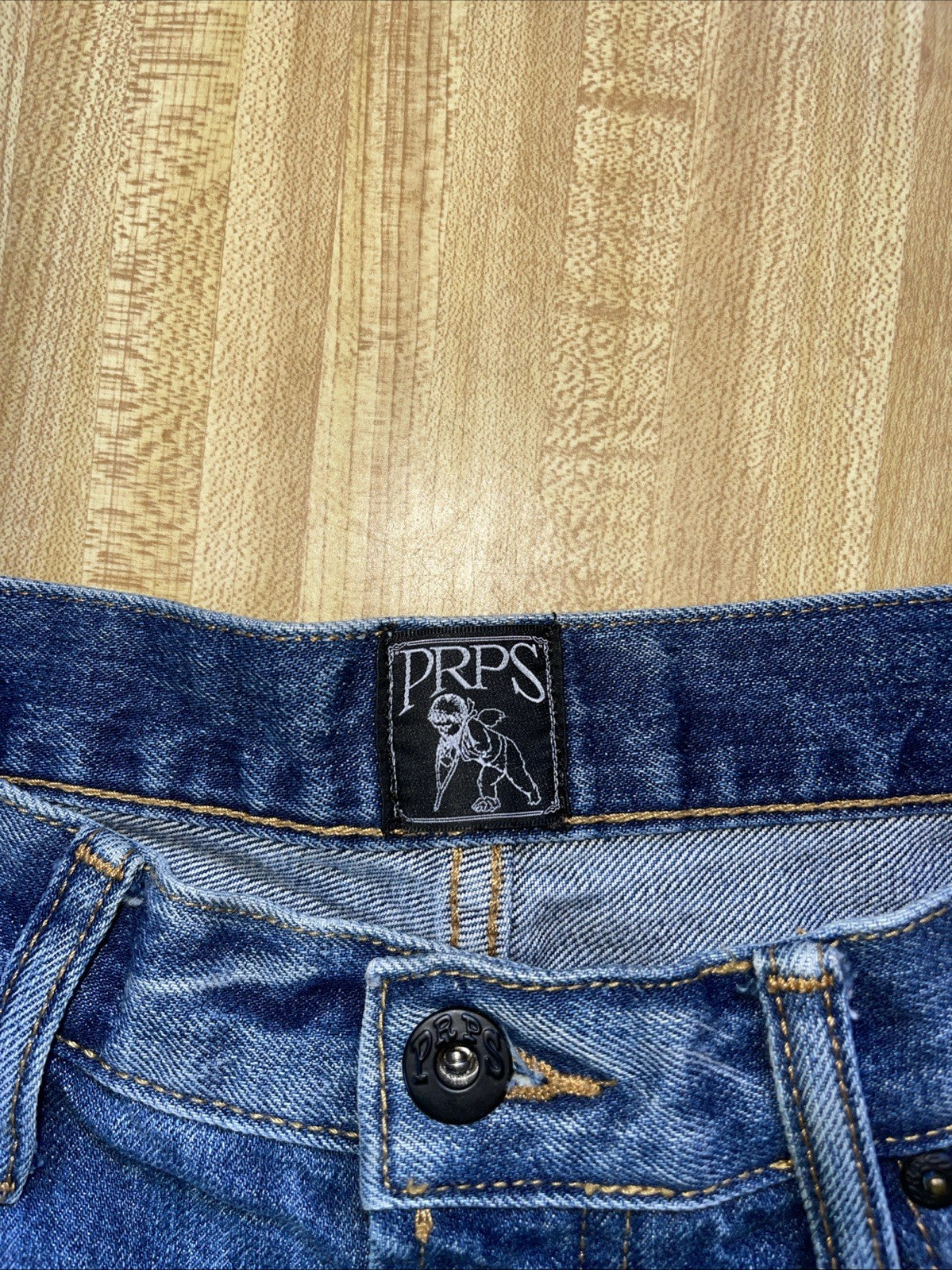 PRPS Le Sabre Slim Tapered Distressed Jeans 32/34