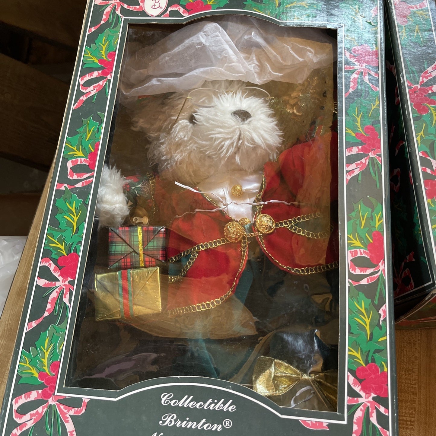 Vintage Brinton Holiday Natty Bear Collectible