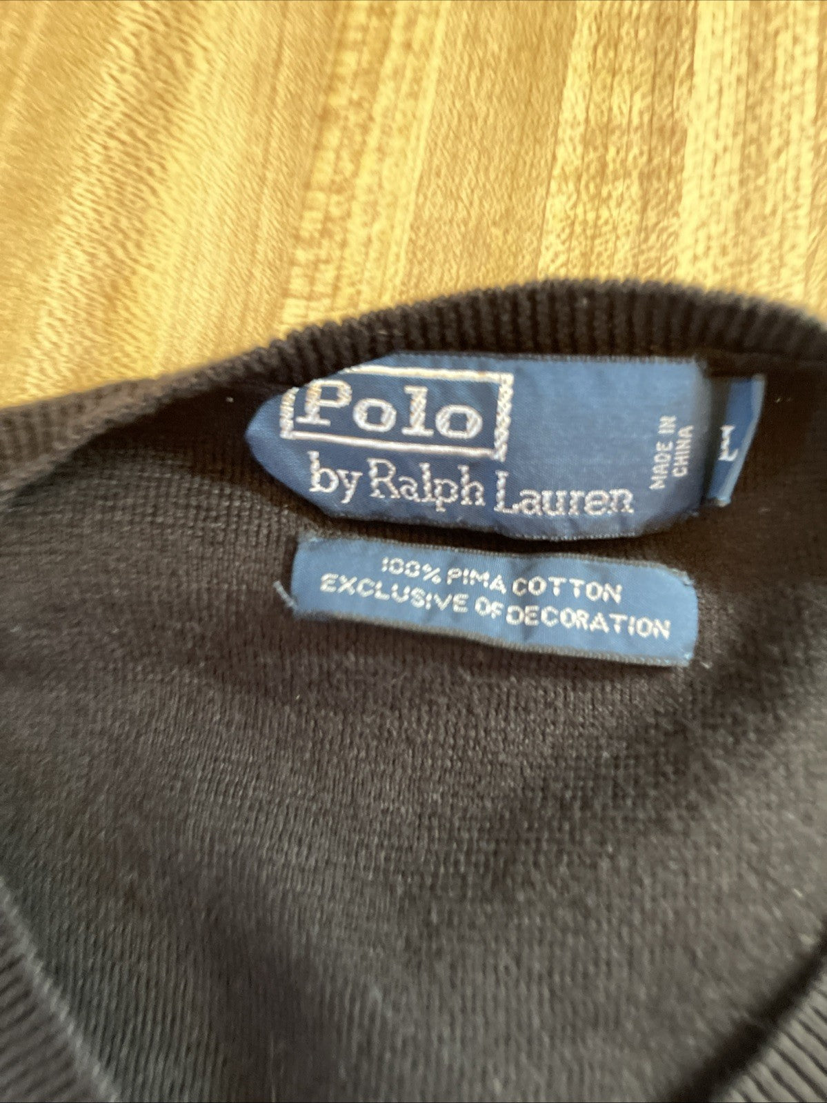 polo ralph lauren pima cotton sweater Large 