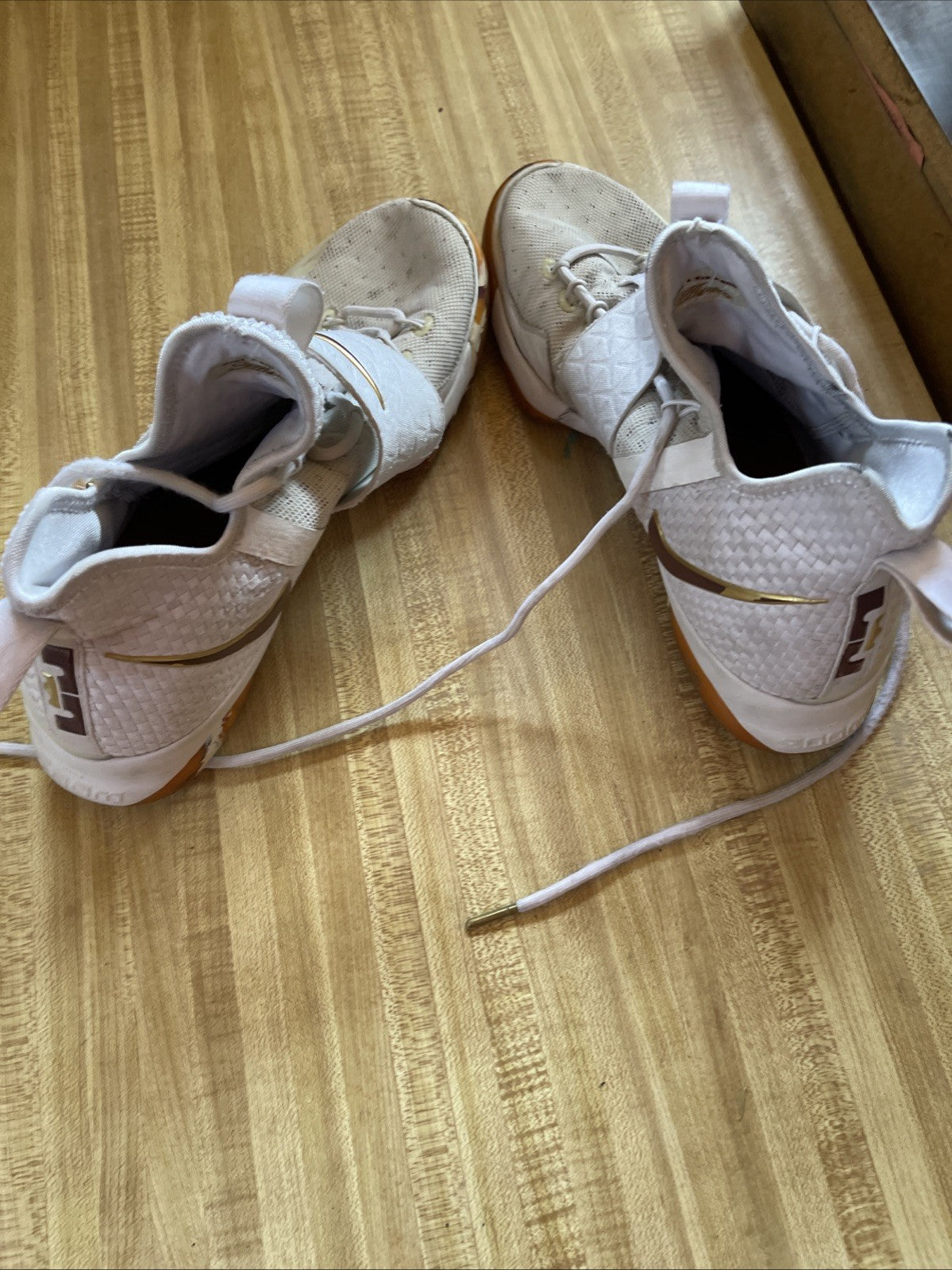 Size 12 - Nike LeBron 14 White Wine
