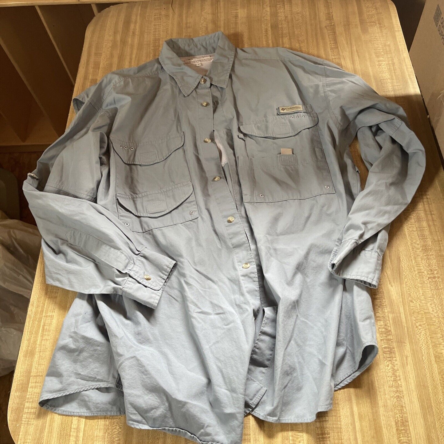 Columbia PFG Vented Fishing Shirt Large 