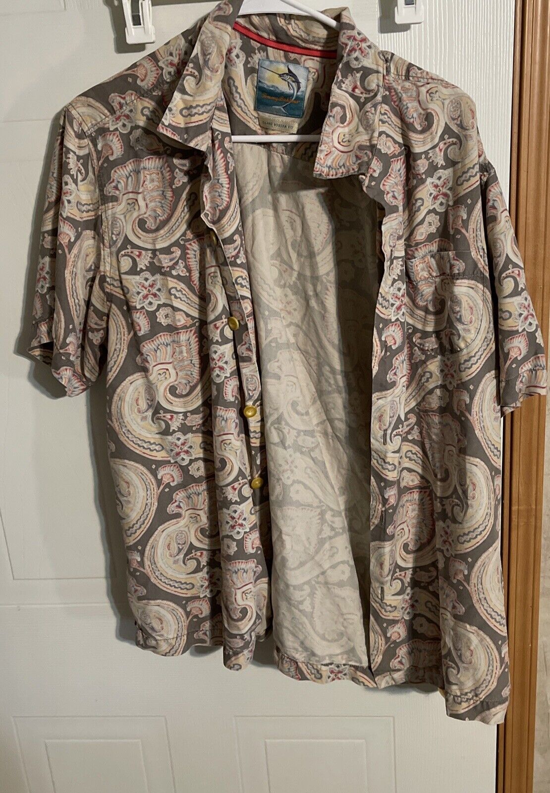 Tommy Bahama Silk Shirt Large 
