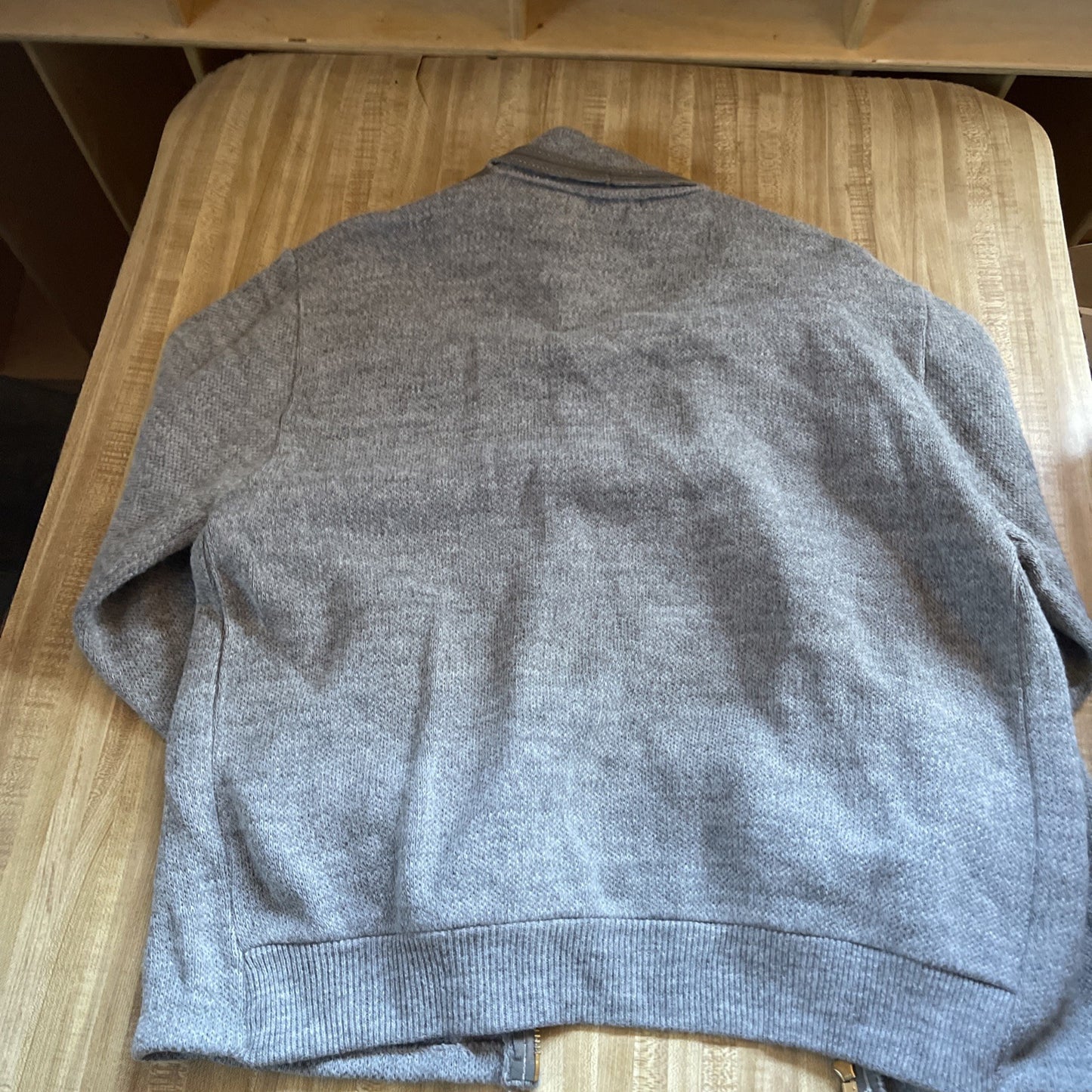 Vintage 100% Virgin Orlon Acrylic Full Zip Sweater XL