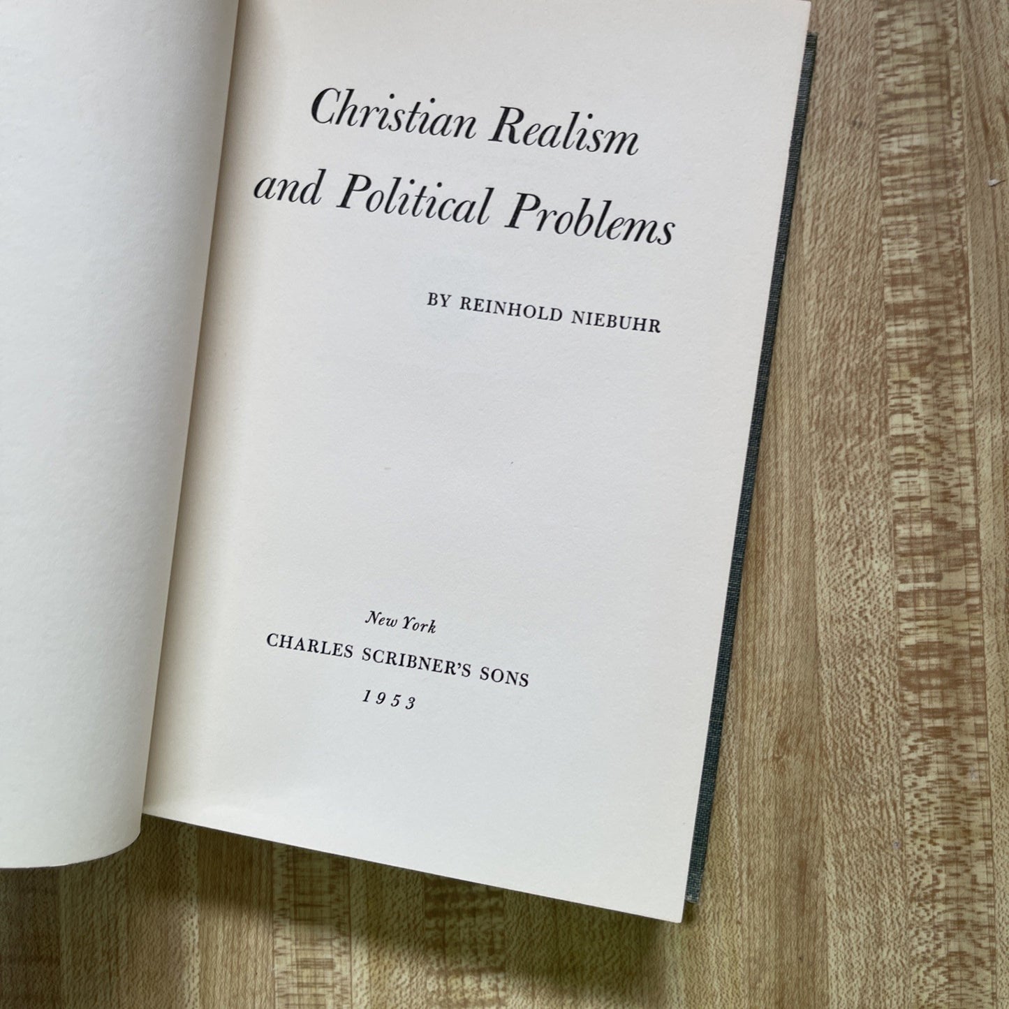 Christian Realism And Political Problems Hardcover 