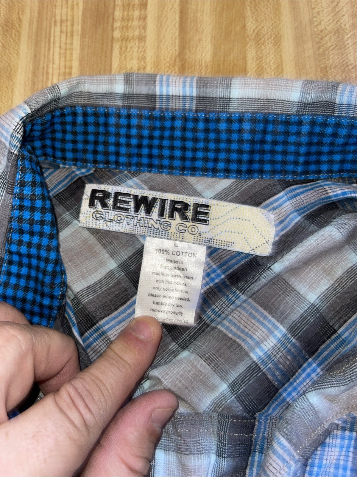 Rewire Clothing Co Button Up Large