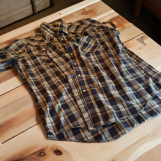 Ely Cattleman Pearl Snap Large 