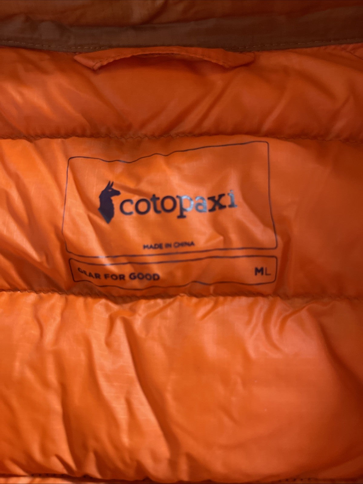 Cotopaxi Gear For Good Puffer Vest Medium Large 