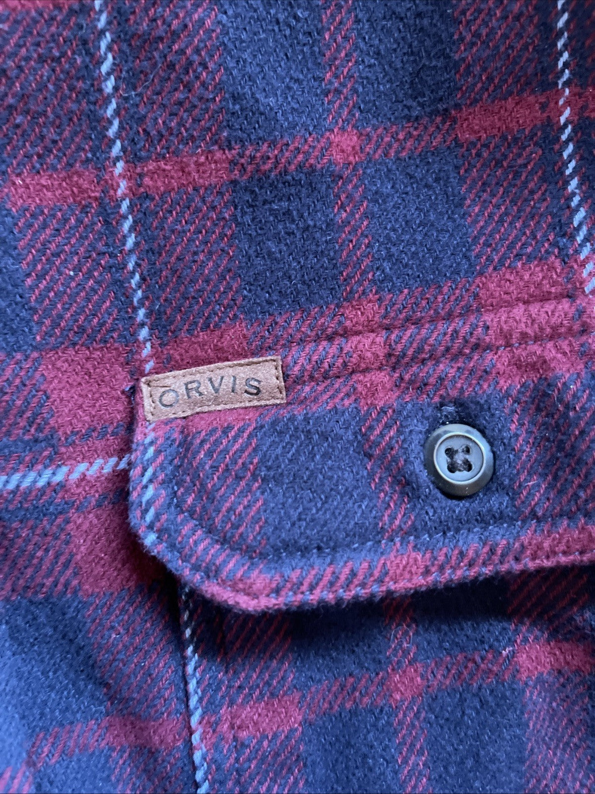 Orvis Heavy Flannel Shacket Large 
