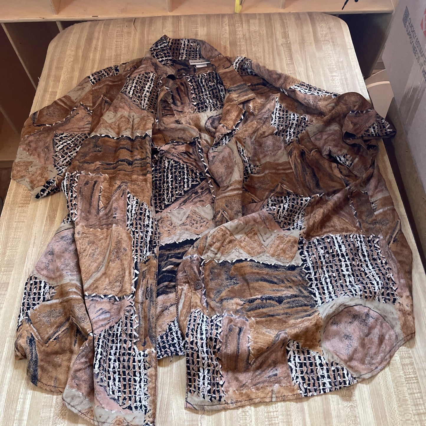 Vintage Adrian Jordan Silk Hawaiian Shirt XL