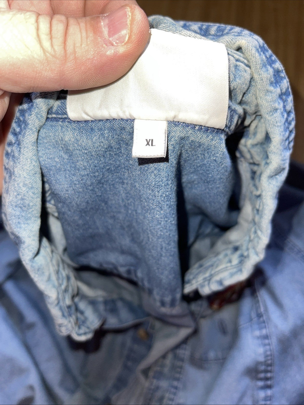 Vintage CDA Denim Button Up XL 
