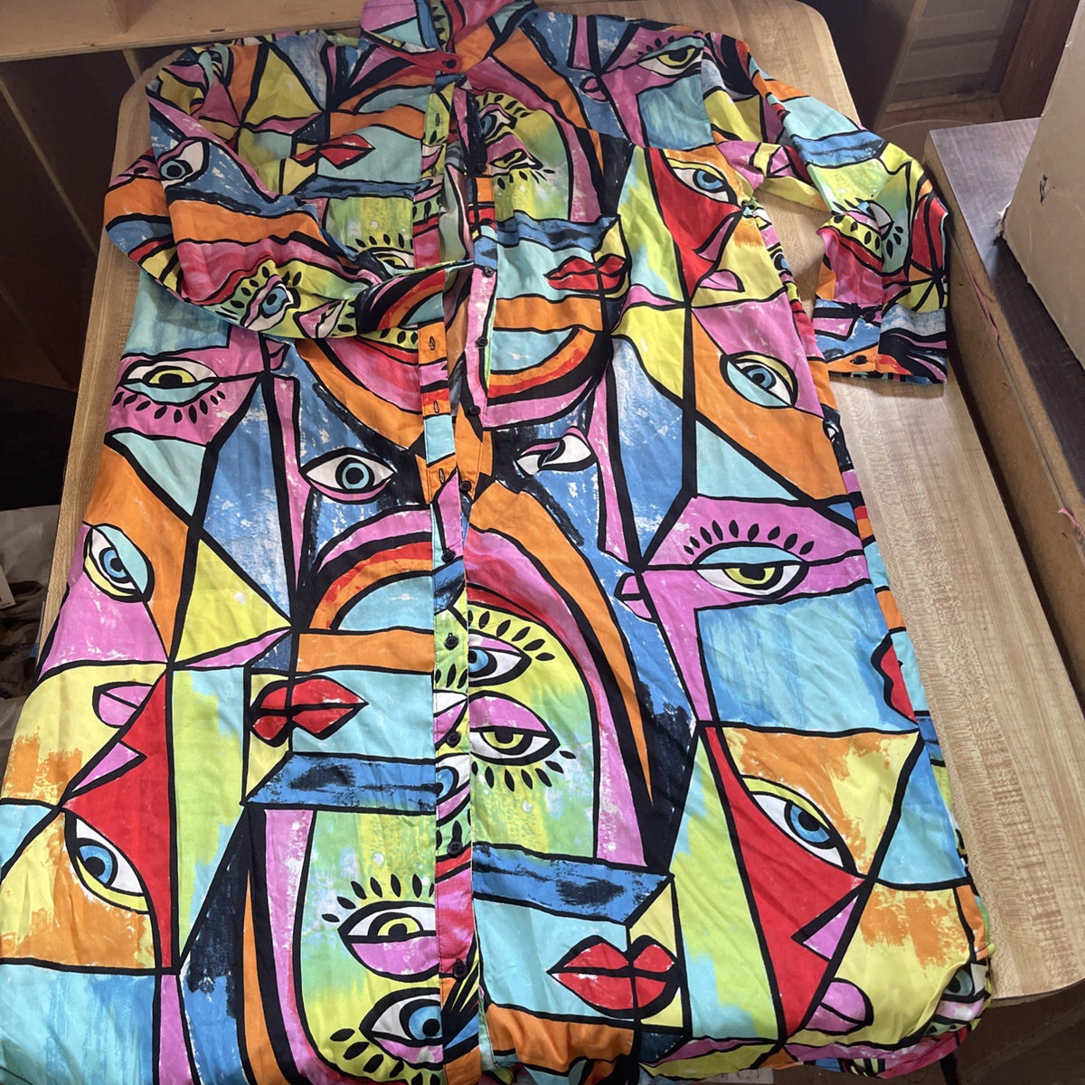 Live 4 Truth Button Up Shirt Dress Large 
