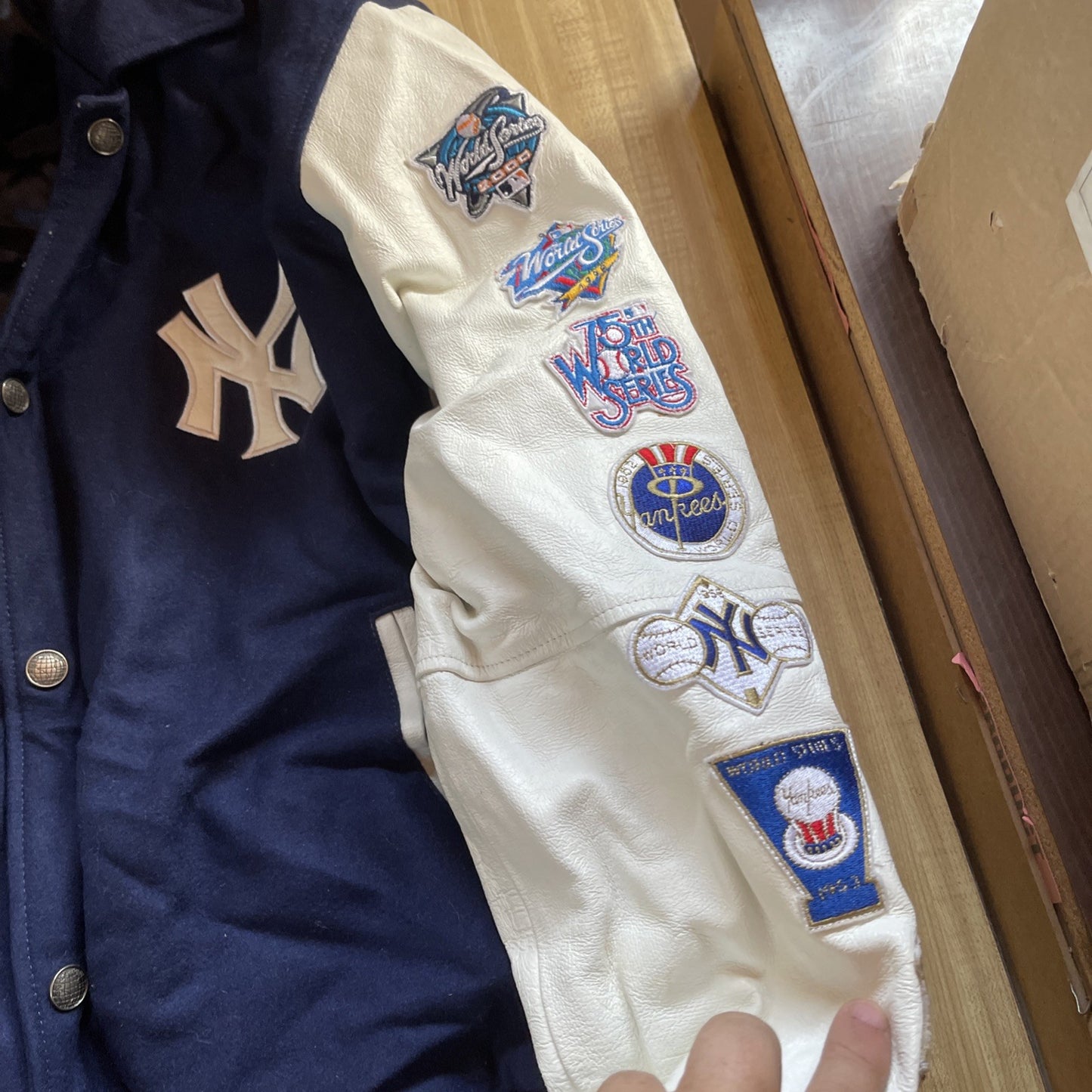 Vintage New York Yankees 26 Time World Series Champion Varsity Jacket XL