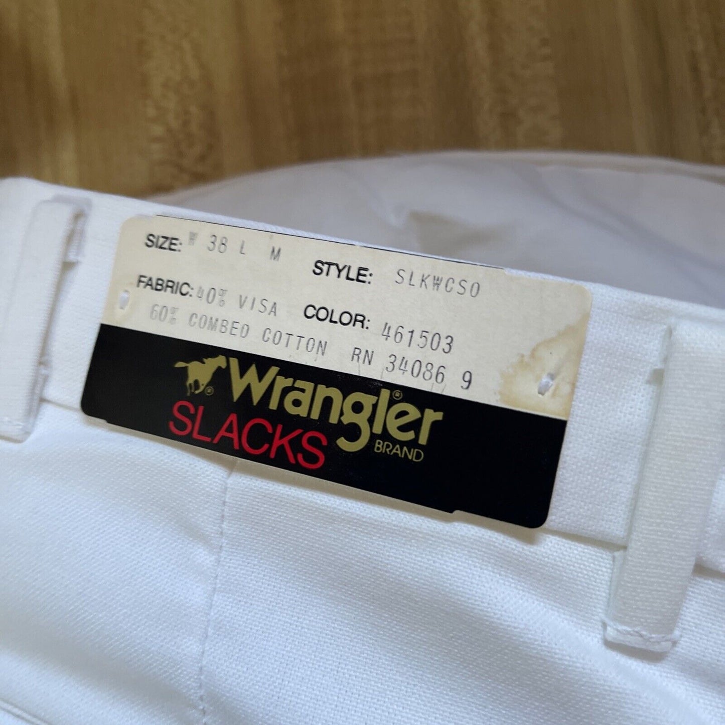 Vintage Wrangler Slacks 38x30 Deadstock New Old Stock