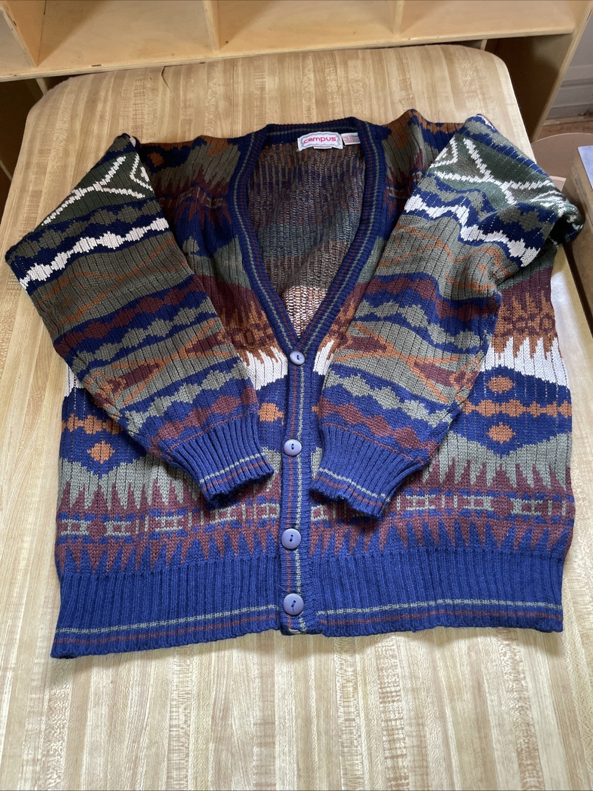 Vintage Campus Cardigan XL