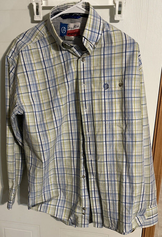 wrangler george strait button down shirt Medium 