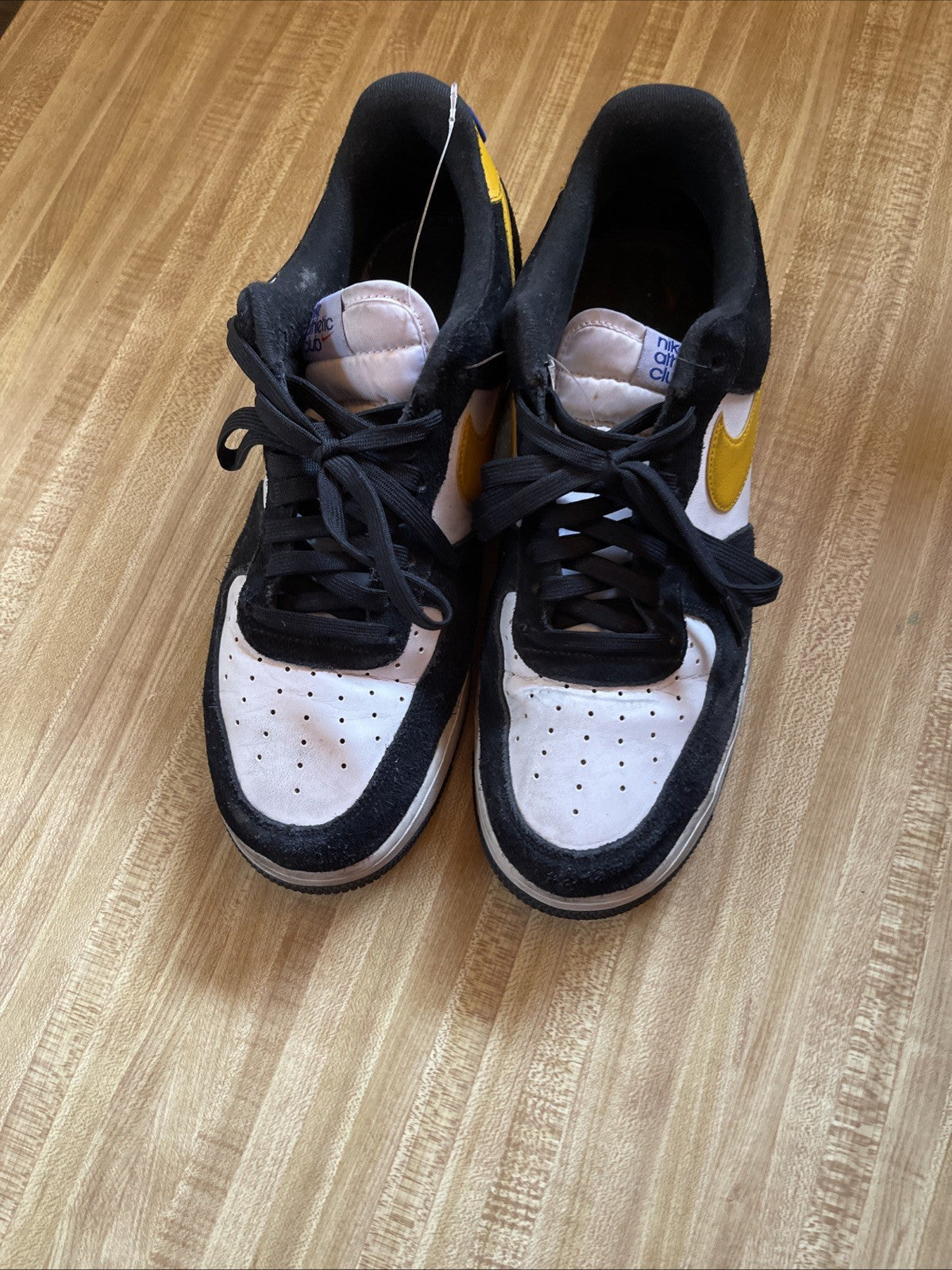 Size 12 - Nike Air Force 1 '07 LV8 Athletic Club - Black University Gold