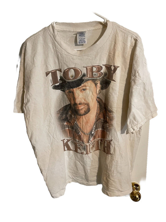 Toby Keith 2007 Big Dog Daddy Tour T Shirt XL Has Stains