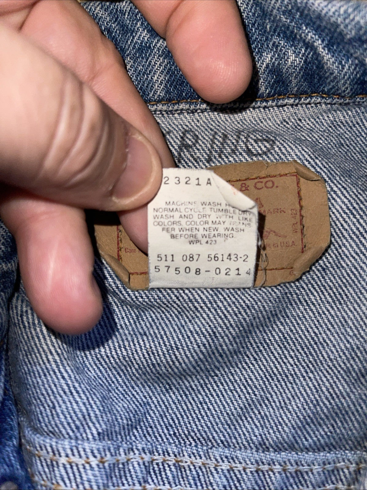 Vintage Levi’s Denim Jacket Medium Made In USA 