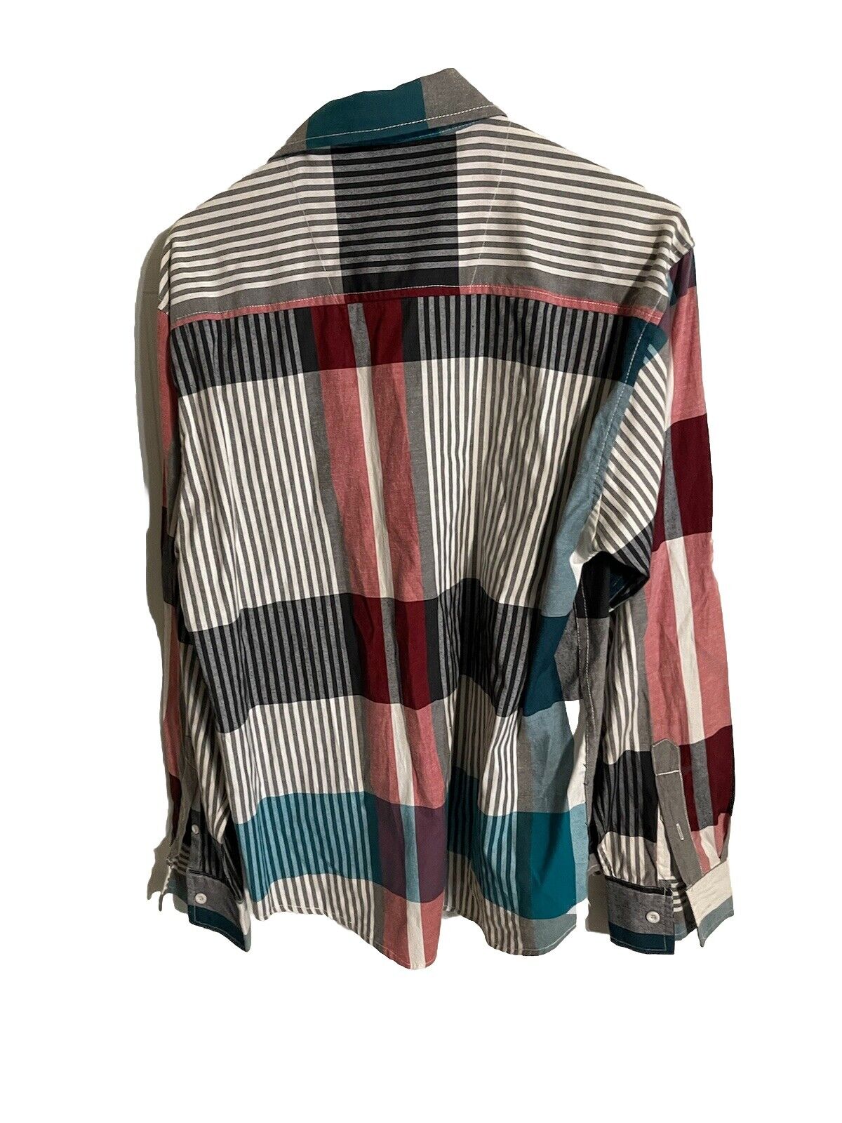 Street Rules Colorblock Button Up Large 