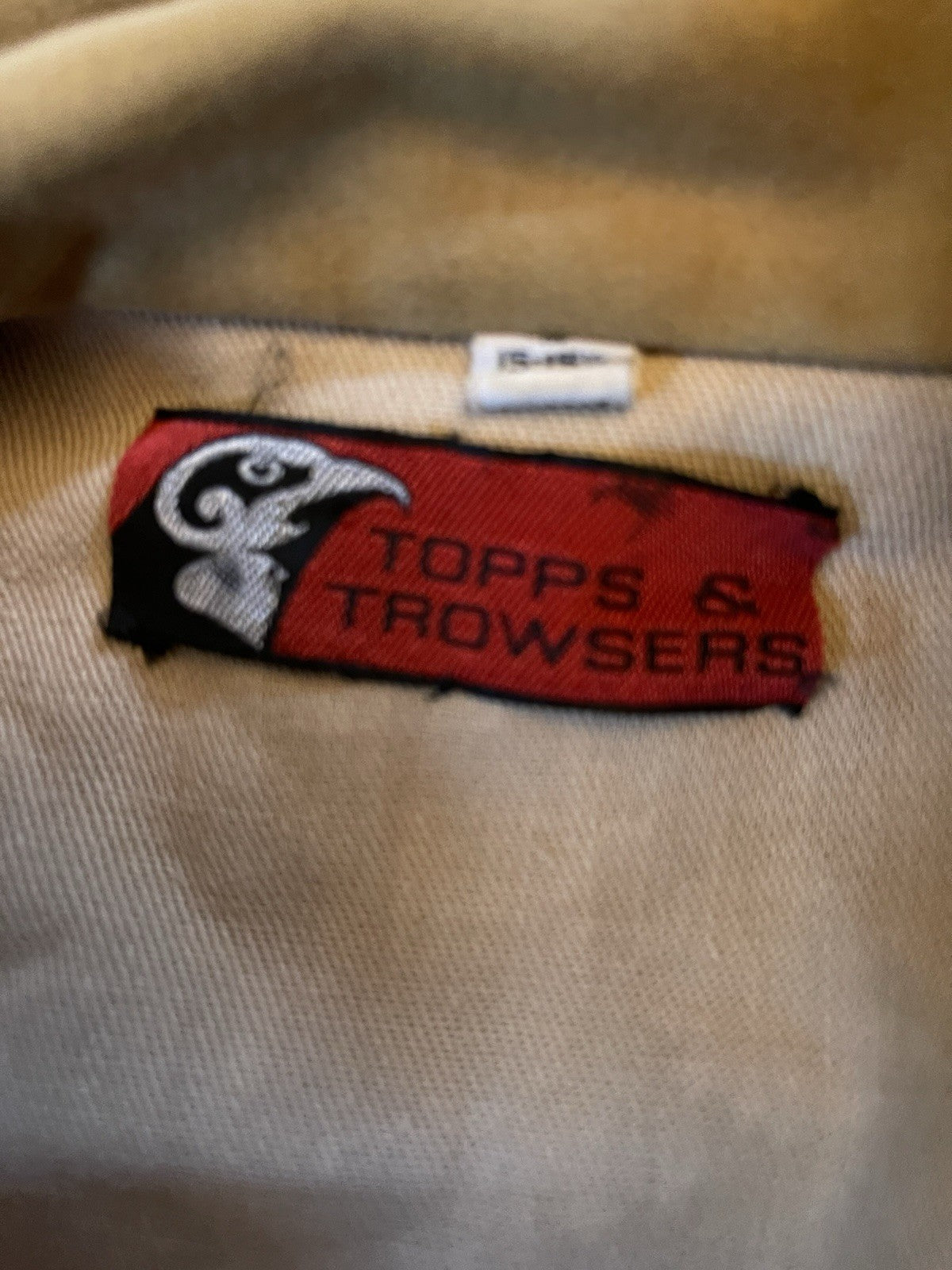 Vintage Topps & Trowsers Button Up Medium 