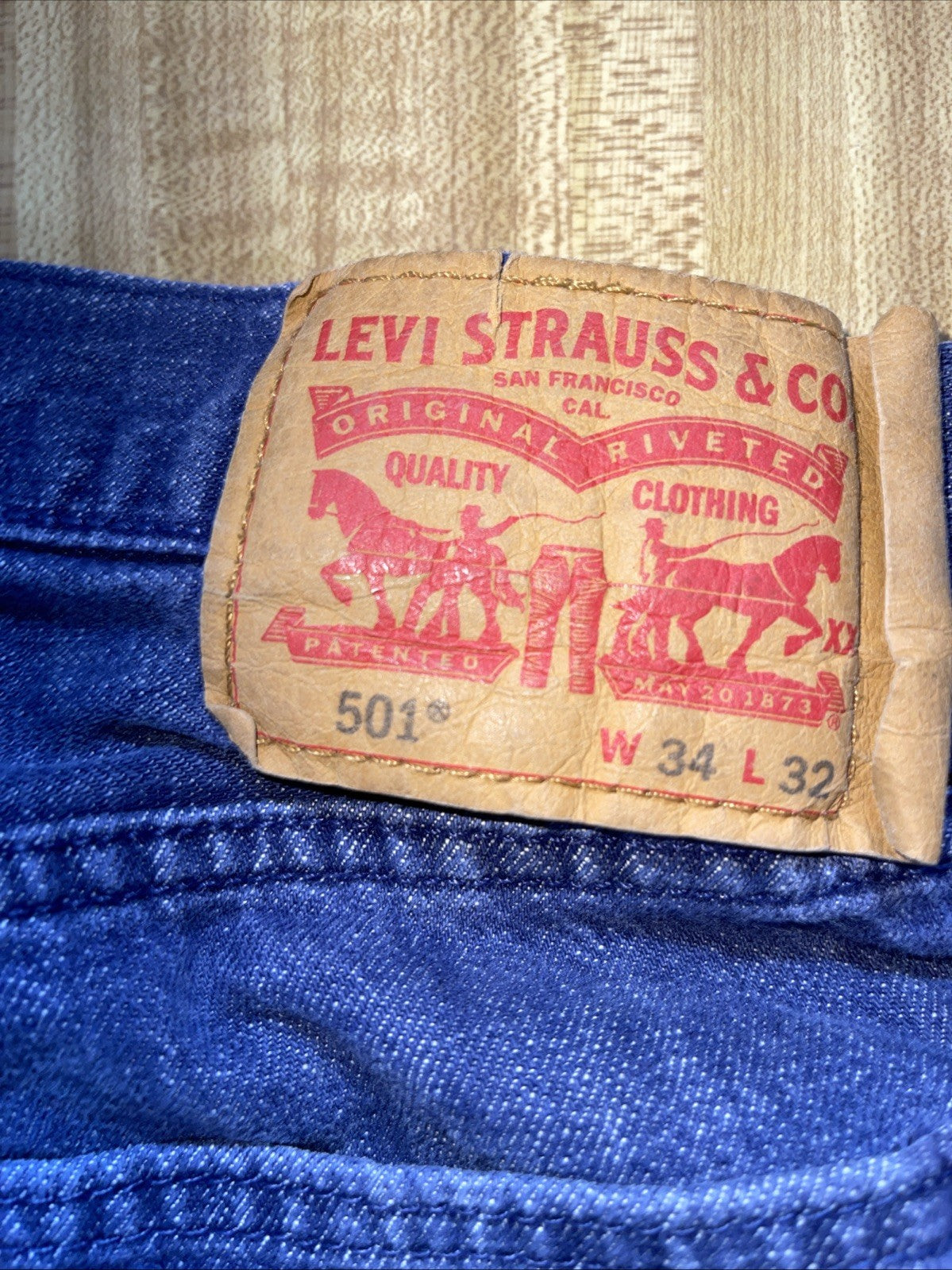 levis 501 white oak cone denim selvedge Tag Says 34/32 But They Measure 30/28