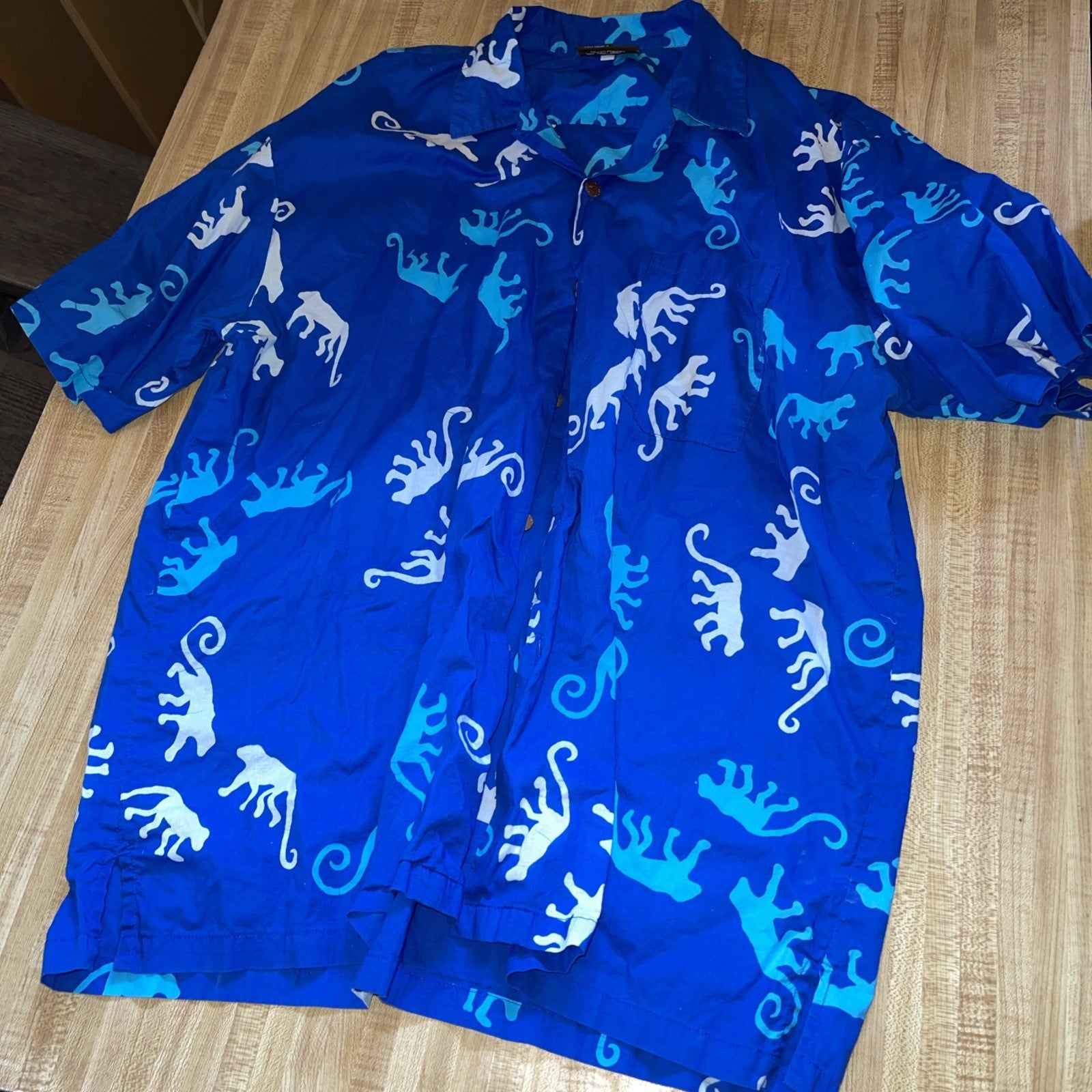 Caribelle Batik Hawaiian Shirt Large 