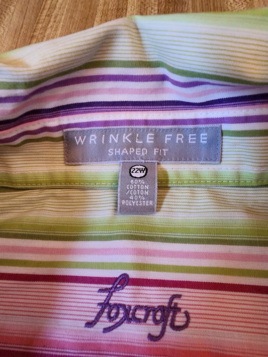 Foxcroft Wrinkle Free Button Up 22W